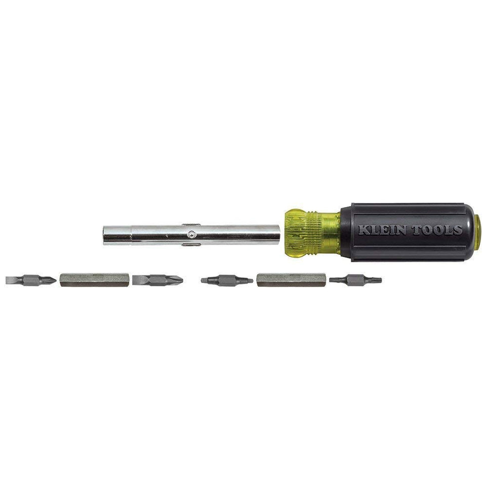 Screwdriver and Nut Driver 11-in-1 Multi Tool, Industrial Strength Bits, Cushion Grip Handle Klein Tools 32500