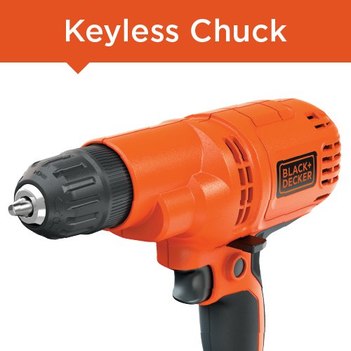 BLACK+DECKER Corded Drill, 5.2-Amp, 3/8-Inch (DR260C)