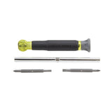 Screwdriver, 4-in-1 Precision Electronics Screwdriver with Industrial Strength Bits Klein Tools 32581