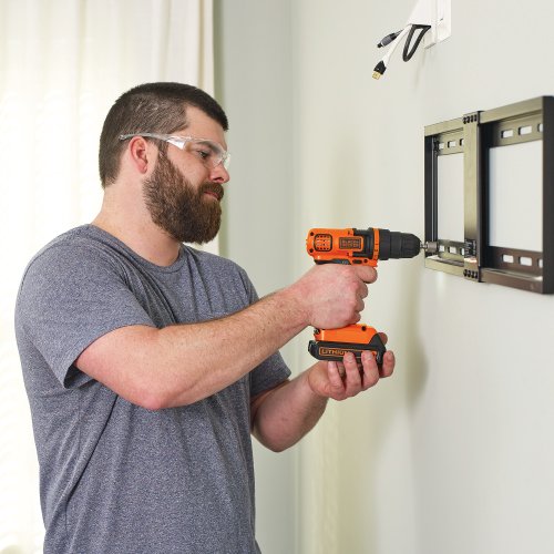 BLACK+DECKER 20V MAX Drill & Home Tool Kit, 68 Piece (LDX120PK)