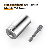 Universal Socket,Kusonkey Professional 7mm-19mm Universal Sockets Tools Gifts Best Father's Day Gift for Men, DIY Handyman, Father/Dad, Husband, Boyfriend, Him, Women