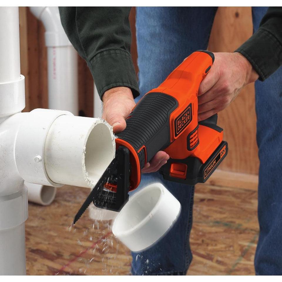 BLACK+DECKER BDCR20C 20V MAX Reciprocating Saw with Battery and Charger