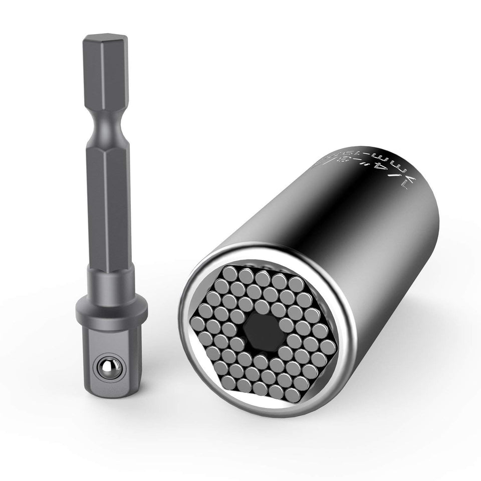 Universal Socket,Kusonkey Professional 7mm-19mm Universal Sockets Tools Gifts Best Father's Day Gift for Men, DIY Handyman, Father/Dad, Husband, Boyfriend, Him, Women