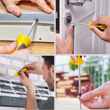 CREMAX Magnetic Screwdriver, Cushion Grip 5 Phillips and 5 Flat Head Tips Screwdriver Set