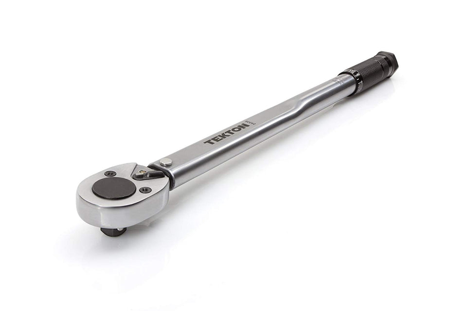 TEKTON 24335 1/2" Drive Click Torque Wrench (10-150'.-Lb./13.6-203.5 Nm)