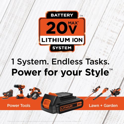 BLACK+DECKER 20V MAX Drill & Home Tool Kit, 68 Piece (LDX120PK)
