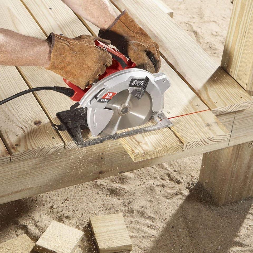SKIL 5280-01 15-Amp 7-1/4-Inch Circular Saw with Single Beam Laser Guide