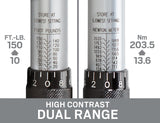 TEKTON 24335 1/2" Drive Click Torque Wrench (10-150'.-Lb./13.6-203.5 Nm)