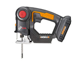 WORX WX550L 20V AXIS 2-in-1 Reciprocating Saw and Jigsaw with Orbital Mode, Variable Speed and Tool-Free Blade Change