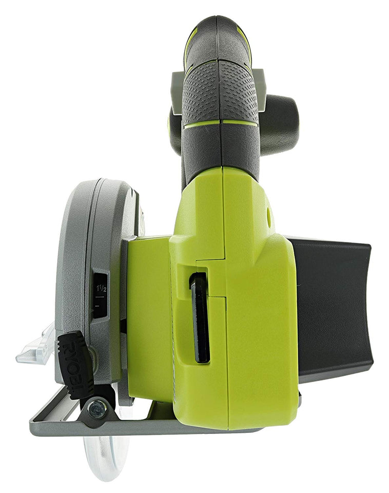 Ryobi P506 One+ Lithium Ion 18V 5 1/2 Inch 4,700 RPM Cordless Circular Saw with Laser Guide and Carbide-Tipped Blade (Battery Not Included, Power Tool Only) green full size