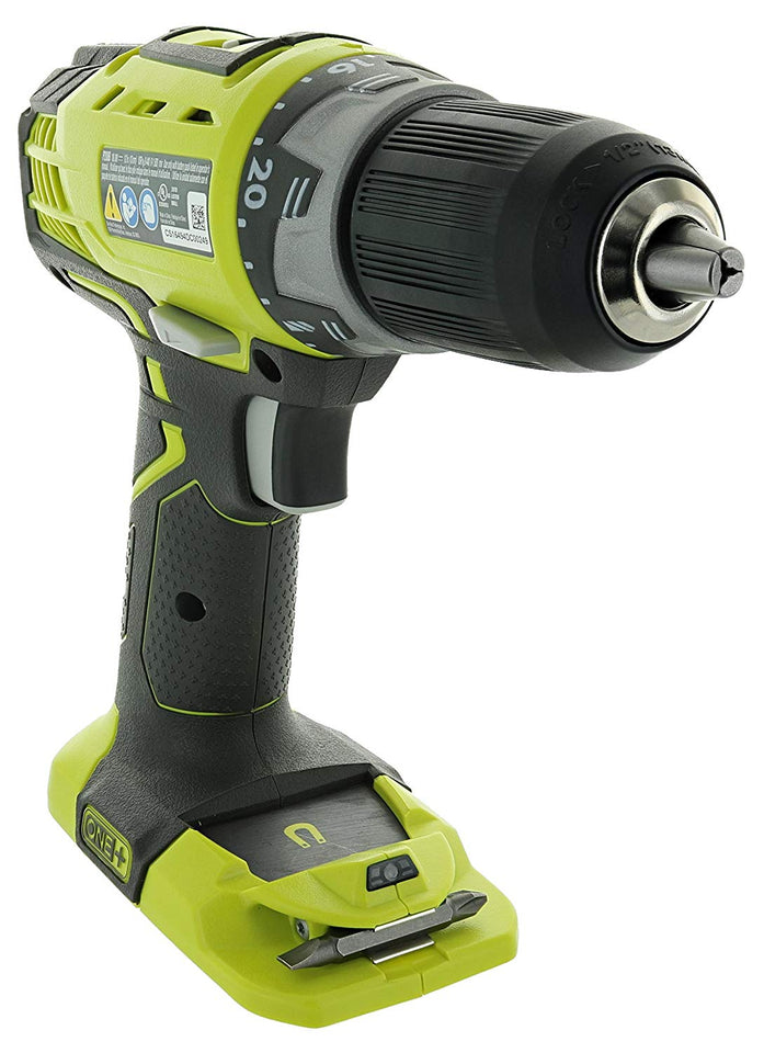 Ryobi P208 One+ 18V Lithium Ion Drill/Driver with 1/2 Inch Keyless Chuck (Batteries Not Included, Power Tool Only)