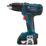 Bosch Power Tools Drill Kit DDB181-02 - 18V Cordless Drill/Driver Tool Set with 2 Lithium Ion Batteries, 18 Volt Charger, & Soft Carry Contractor Bag
